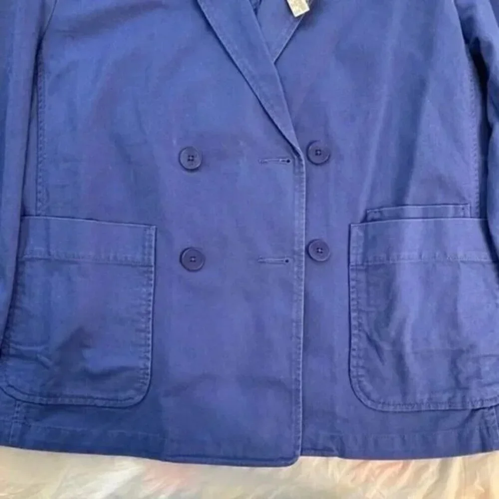 Madewell Crossover Chino Blazer Bluestone Size Large NWT - Picture 4 of 7